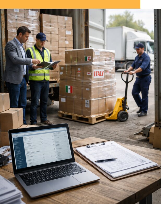 Доставка грузов из Италии: морские и авиаперевозки от 18619