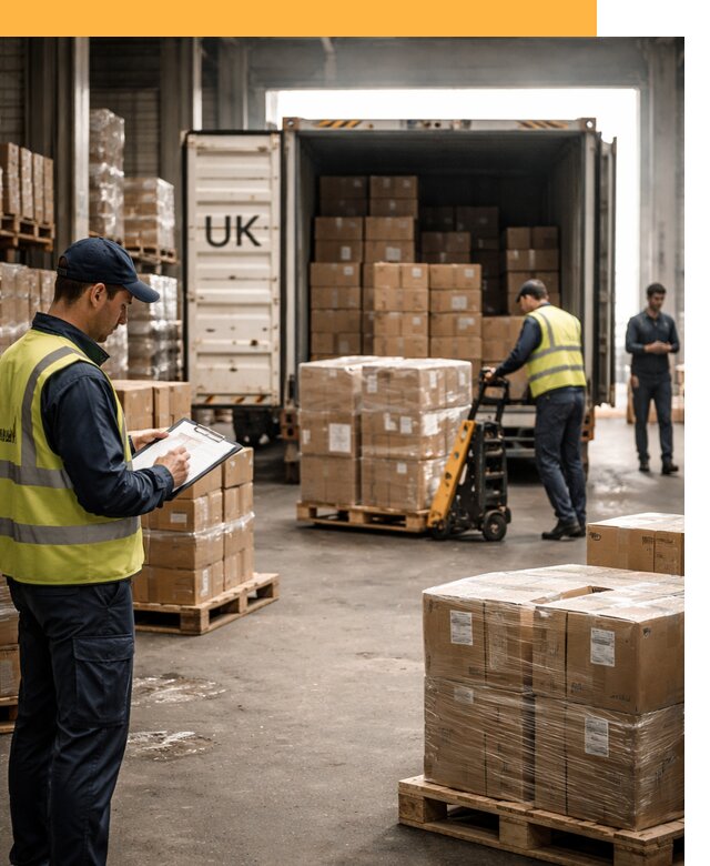 Доставка грузов из Великобритании с таможенным оформлением от 12930