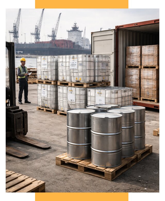 Доставка химического сырья из Индии от 258600 р. | СетСервис-Стк