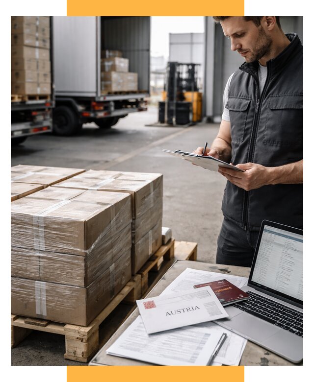 Доставка в Австрию от 67236 р. Логистика и экспорт СетСервис-Стк