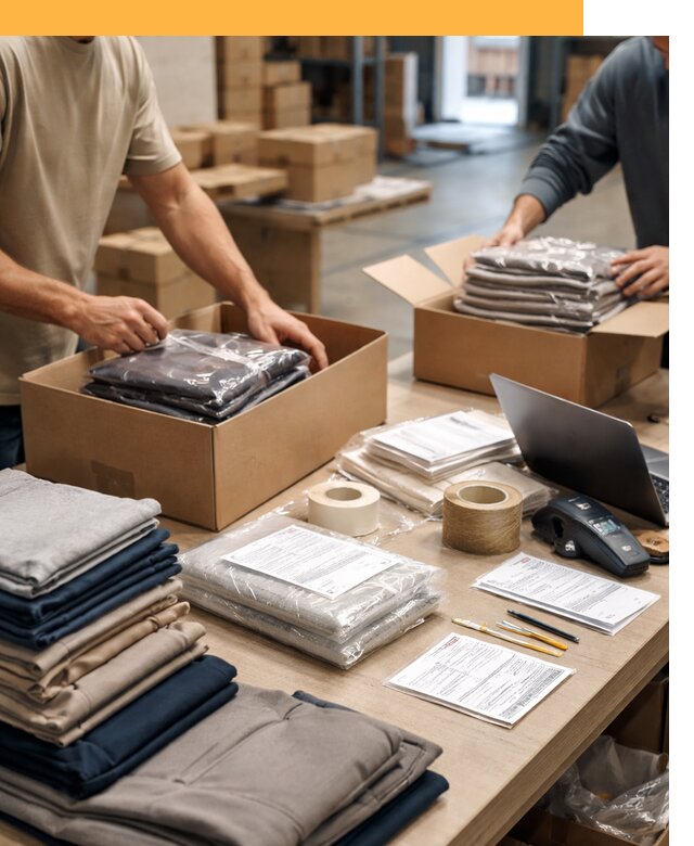 Перевозка одежды по миру от 7758 руб. с таможенным оформлением