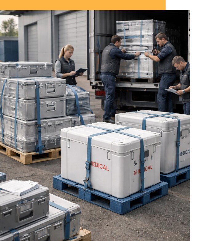Перевозка медицинского оборудования по всему миру от 15516 руб
